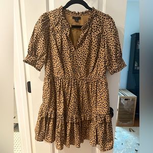 Like New J Crew Tiered Popover Dress with Pockets